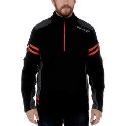 Spyder Wengen Half Zip Fleece 2023 -Utahskis Spyder Wengen Half Zip Fleece 22 23 BLAC 1